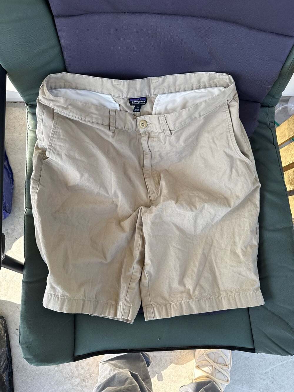 Patagonia Men's Lightweight All-Wear Cotton Shorts Size 34 Khaki